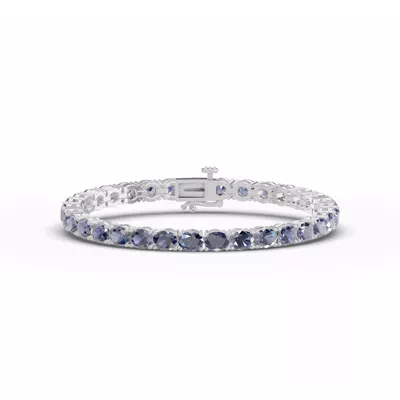 Oval Tanzanite Tennis Bracelet