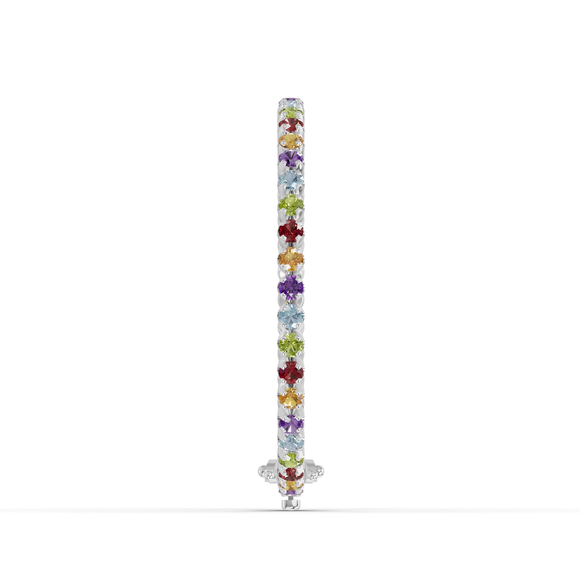 Multicolor Gemstone Tennis Bracelet