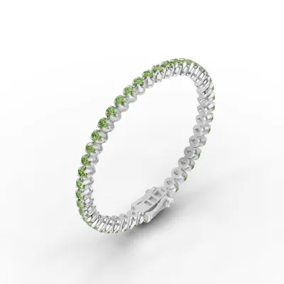 Peridot Tennis Bracelet