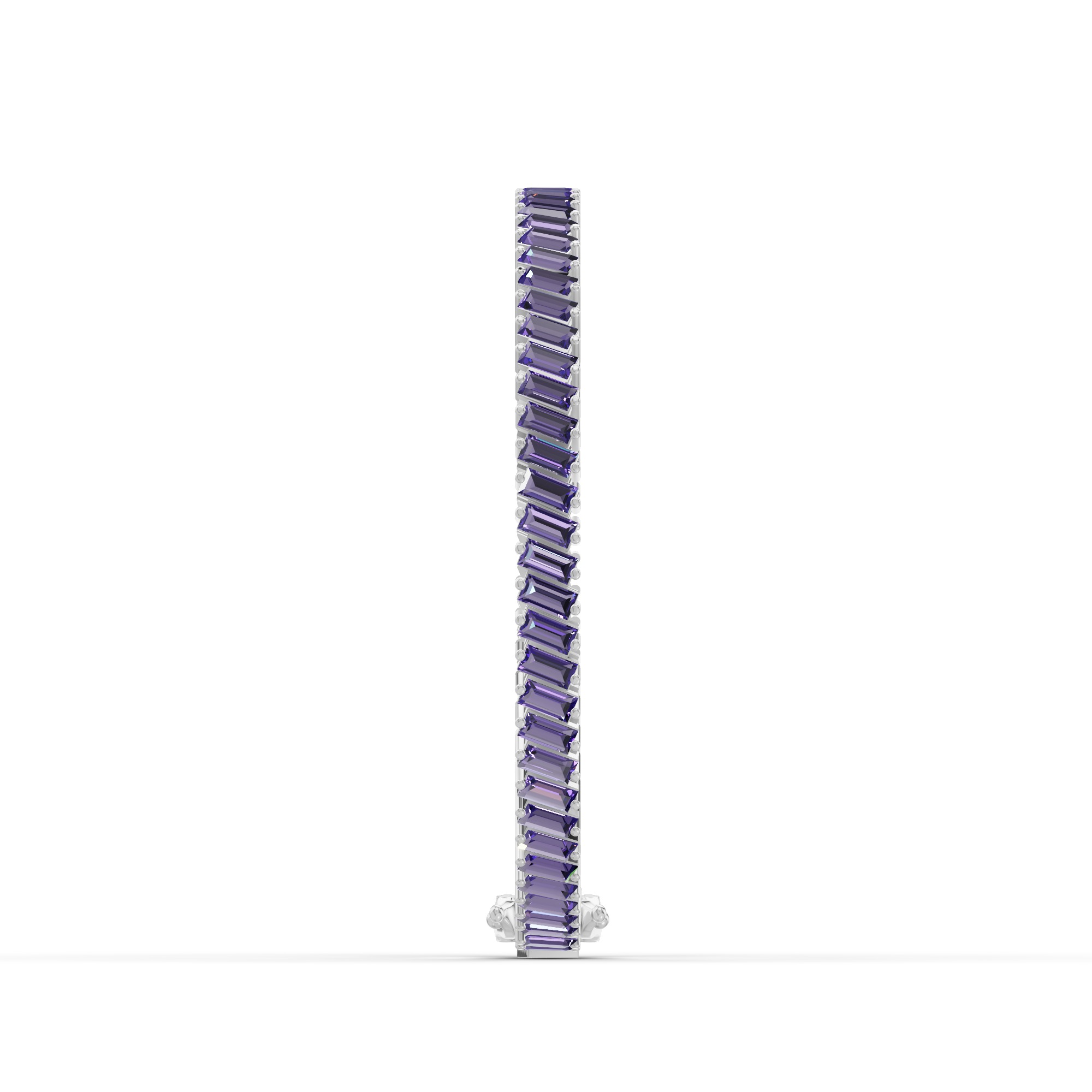 Amethyst Baguette Tennis Bracelet