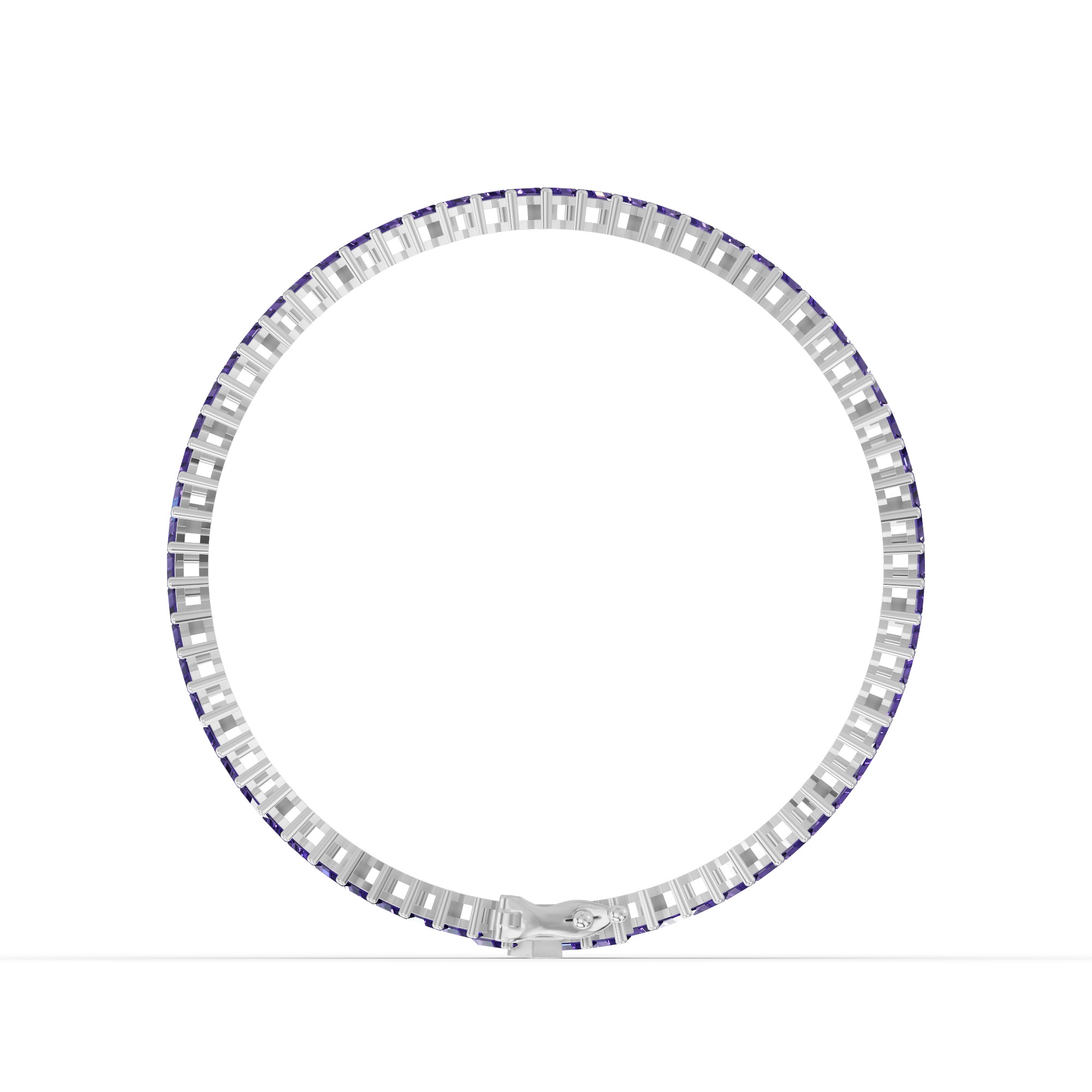 Amethyst Baguette Tennis Bracelet