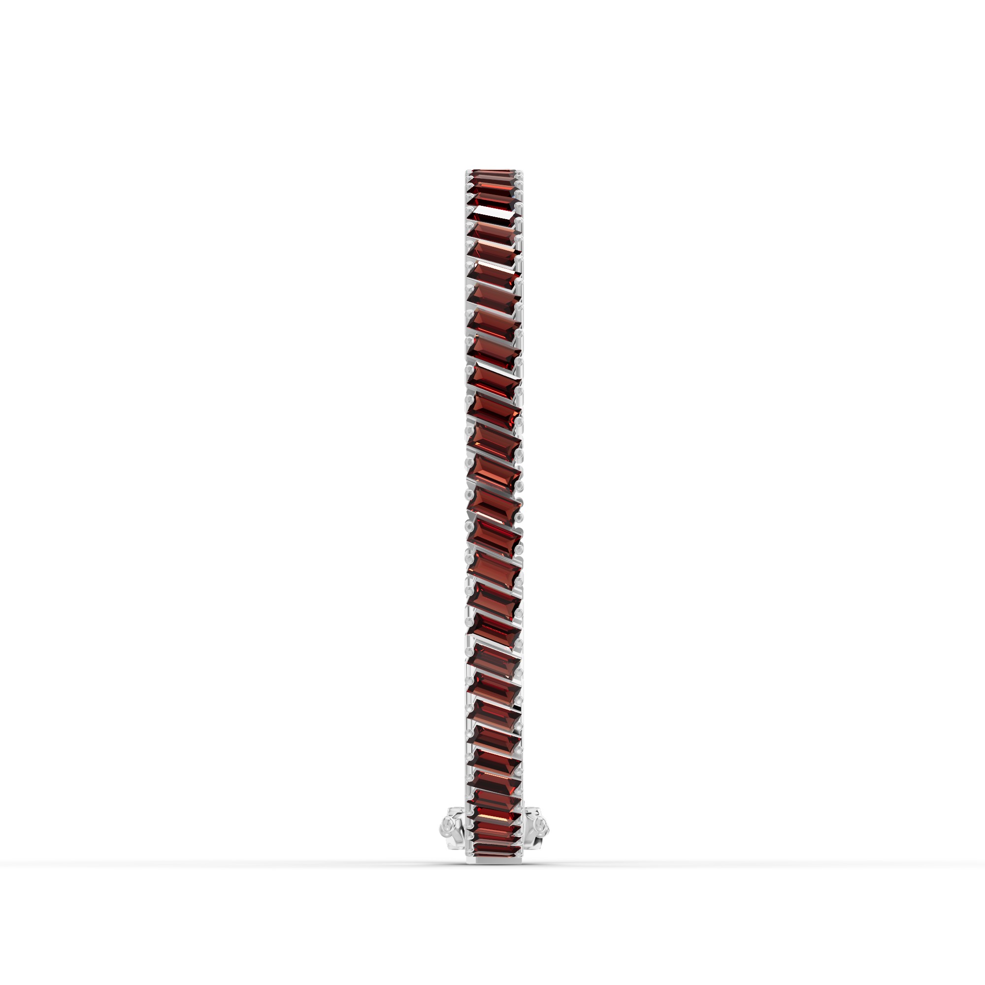 Garnet Baguette Tennis Bracelet