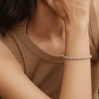U-Prong Lab Diamond Tennis Bracelet (6.50 ct. tw.) - 6.5 In.