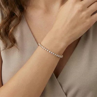 U-Prong Lab Diamond Tennis Bracelet (10.40 ct. tw.) - 8 In.
