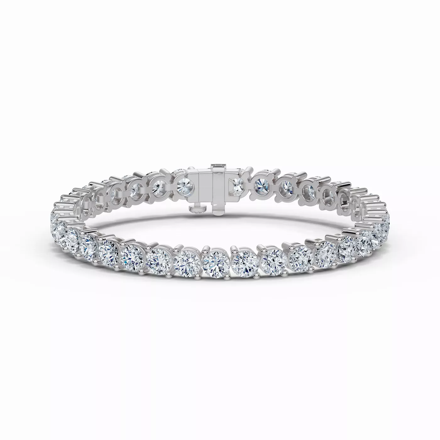 Diamonds, Uninterrupted 14K White Gold Engagement Ring