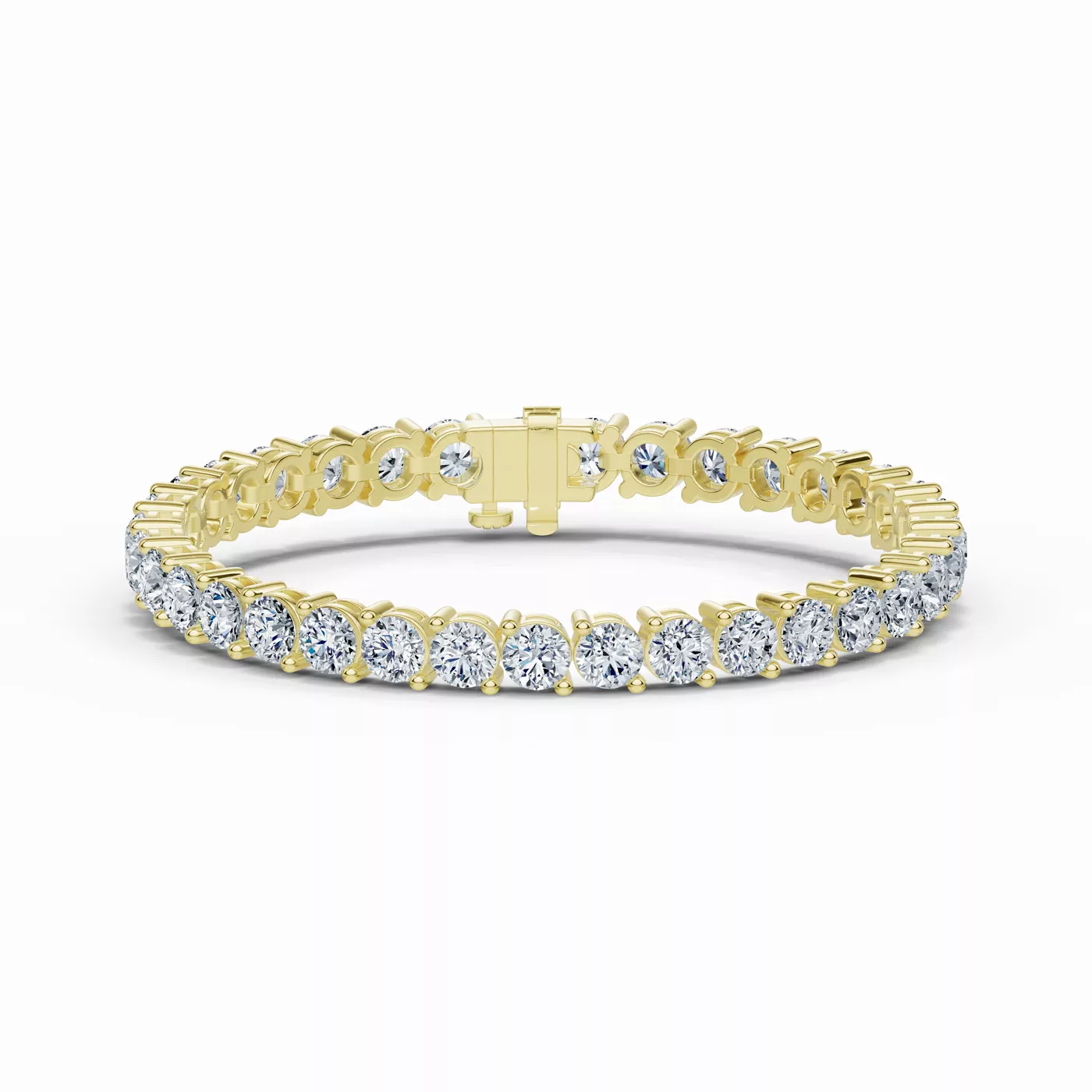 Diamonds, Uninterrupted 14K Yellow Gold Engagement Ring