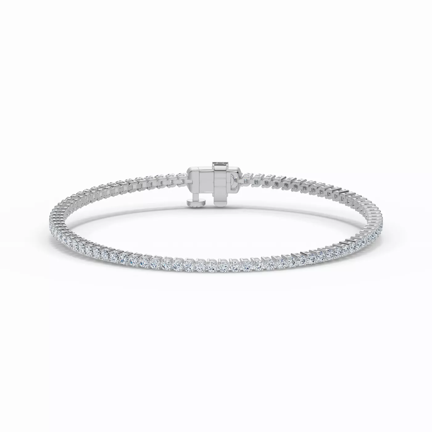 Diamonds, Uninterrupted 14K White Gold Engagement Ring