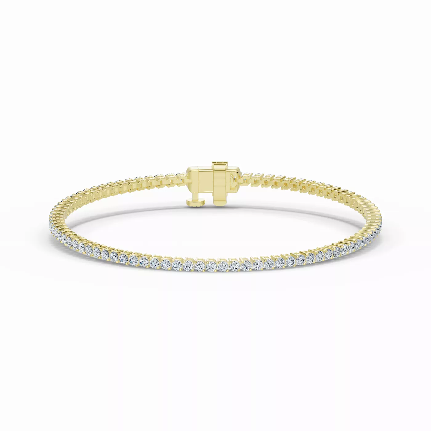 Diamonds, Uninterrupted 14K Yellow Gold Engagement Ring