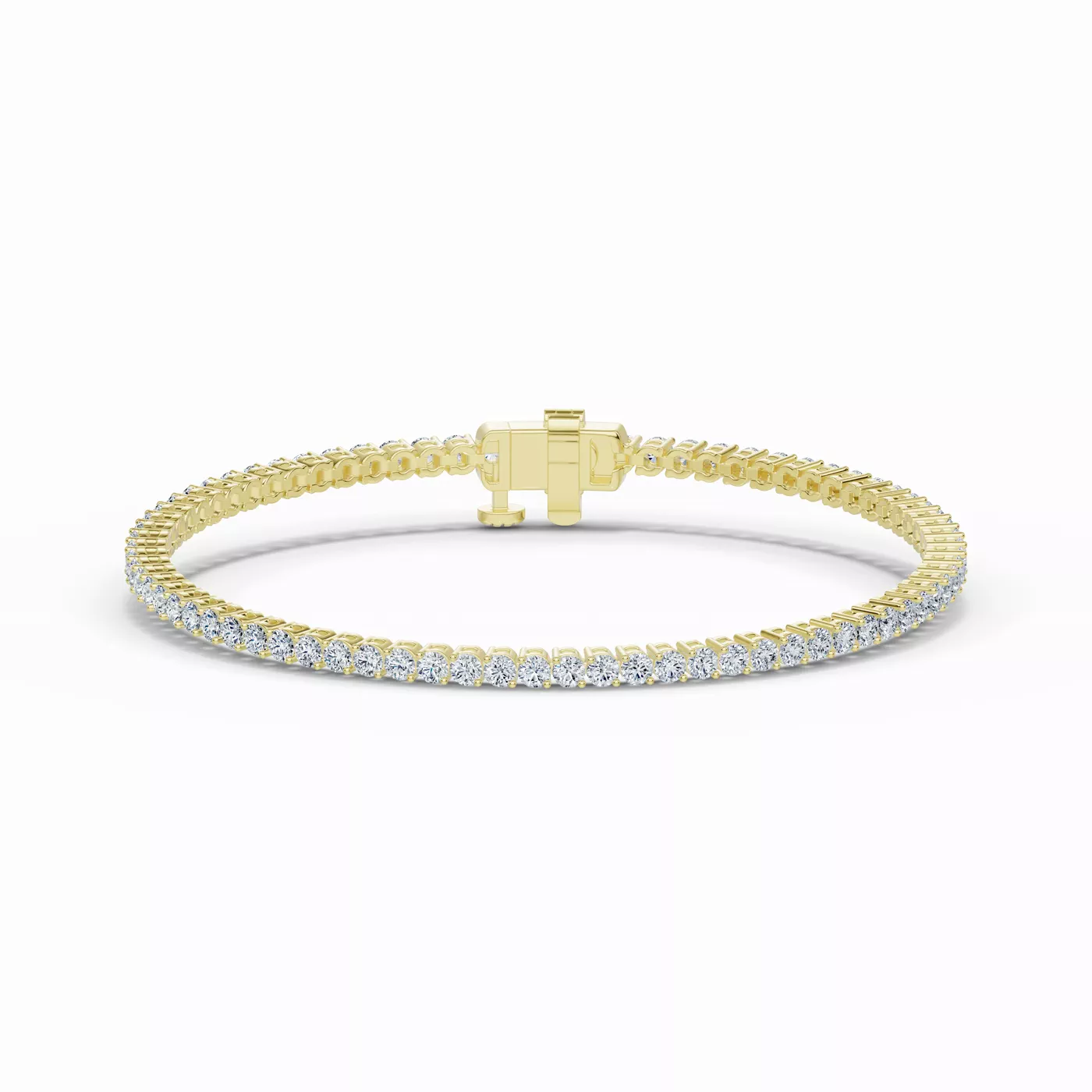 Diamonds, Uninterrupted 14K Yellow Gold Engagement Ring