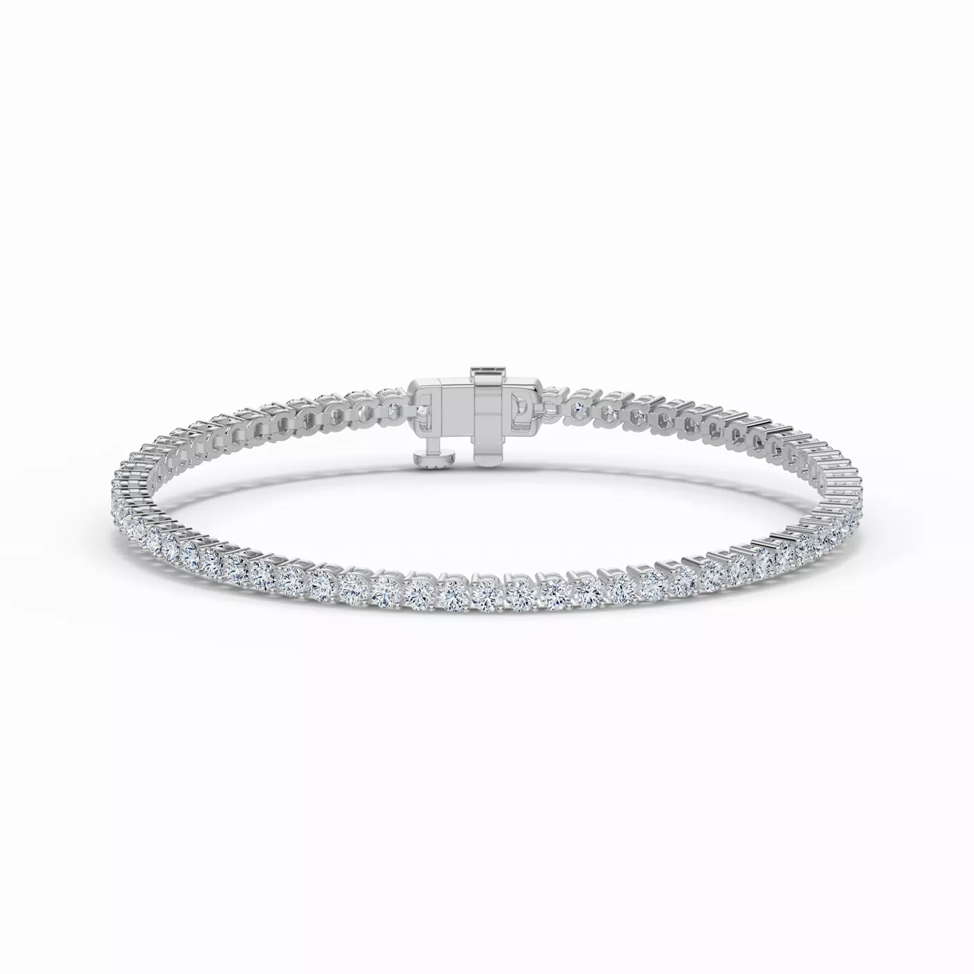 Diamonds, Uninterrupted 14K White Gold Engagement Ring