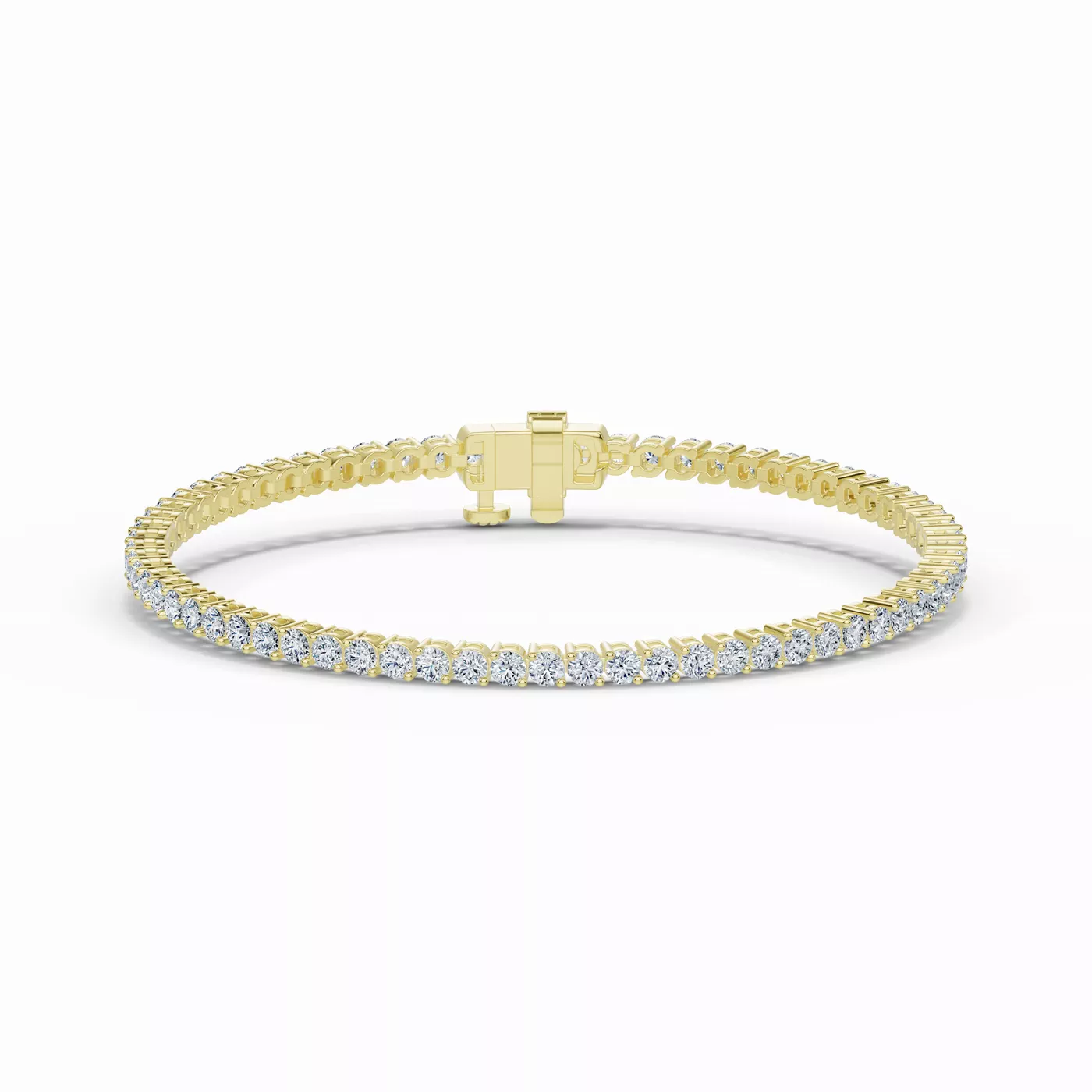 Diamonds, Uninterrupted 14K Yellow Gold Engagement Ring