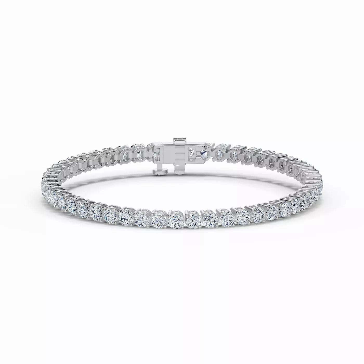 Diamonds, Uninterrupted 14K White Gold Engagement Ring