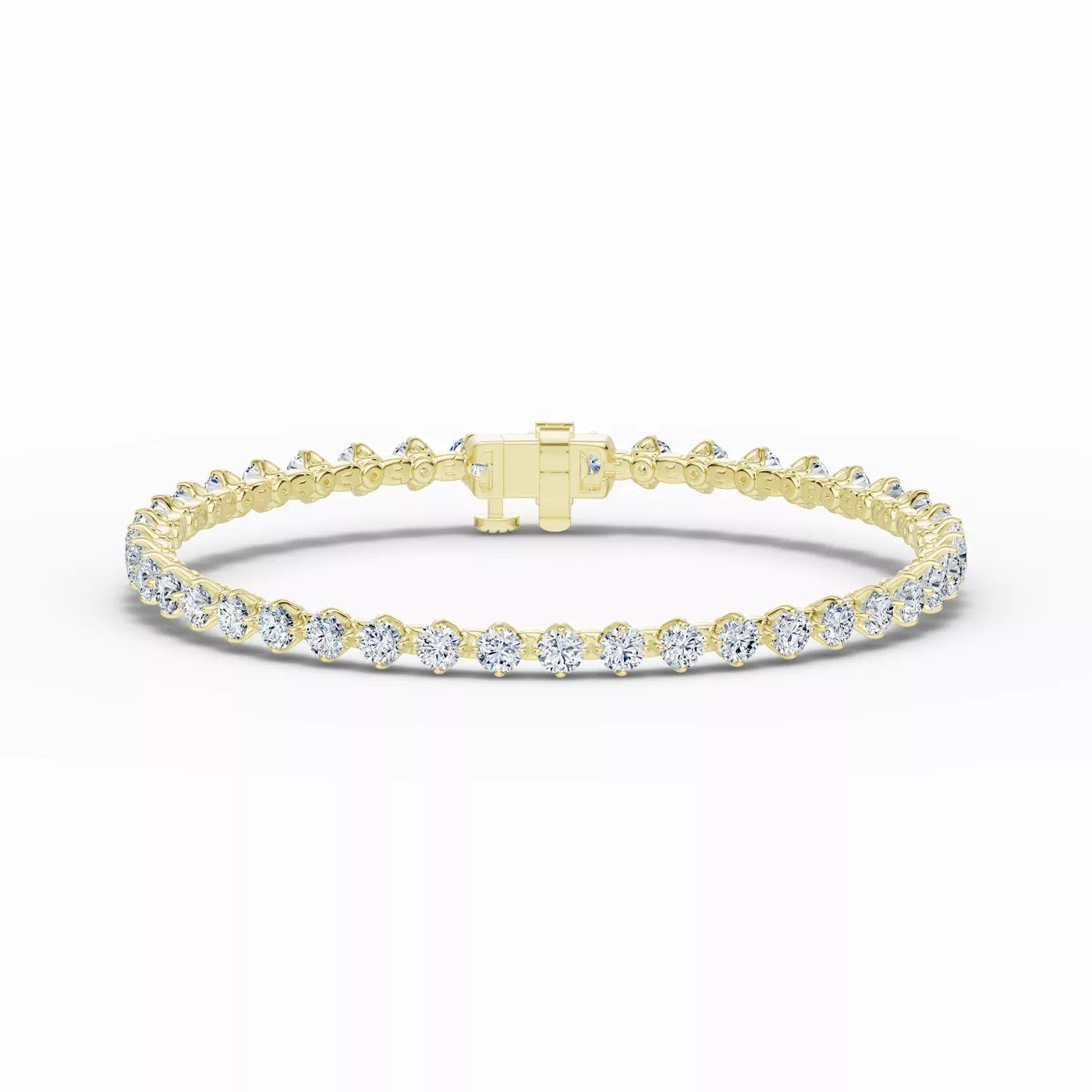Diamonds, Uninterrupted 14K Yellow Gold Engagement Ring