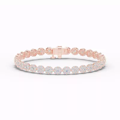 Double Halo Lab Diamond Tennis Bracelet (5 ct. tw.)