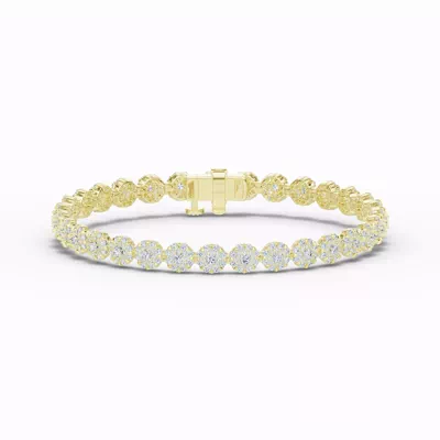 Double Halo Lab Diamond Tennis Bracelet (5 ct. tw.)