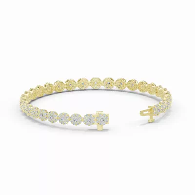 Double Halo Diamond Tennis Bracelet (5 ct. tw.)