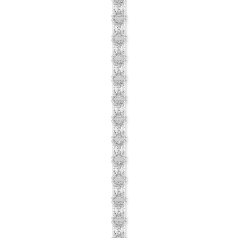 14K White Gold Radiant Cut Lab Diamond East-West Tennis Bracelet (5.10ct. tw.)