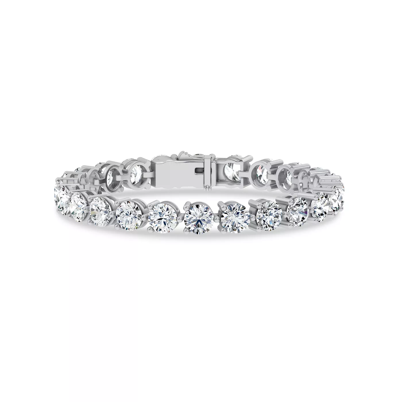Diamonds, Uninterrupted 14K White Gold Engagement Ring
