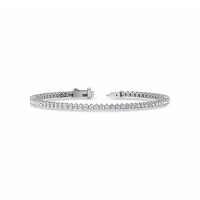 Three-Prong Diamond Tennis Bracelet (3 ct. tw.) - 6.5 In.