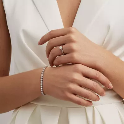 Three-Prong Diamond Tennis Bracelet (6 ct. tw.) - 7.5 In.