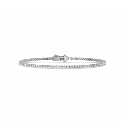 Three-Prong Diamond Tennis Bracelet (1ct. tw.) - 6.5 In.