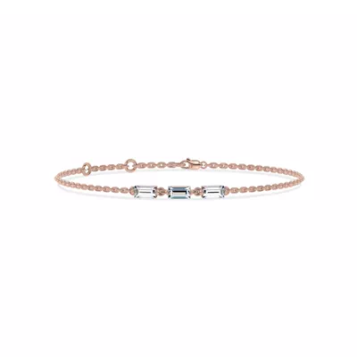 Staccato Baguette Lab Diamond Bracelet by Christian Siriano