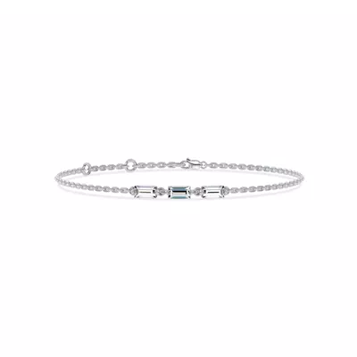 Staccato Baguette Lab Diamond Bracelet by Christian Siriano