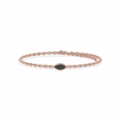 Maravina Black Ceramic Bezel Bracelet by Christian Siriano