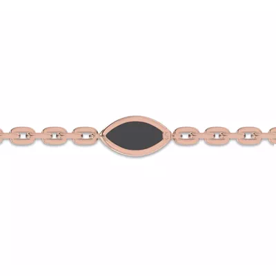 Maravina Black Ceramic Bezel Bracelet by Christian Siriano