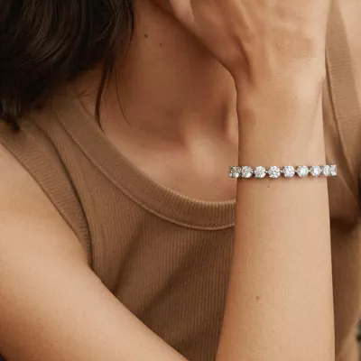 Three-Prong Diamond Tennis Bracelet (15 ct. tw.) - 6.5 In.