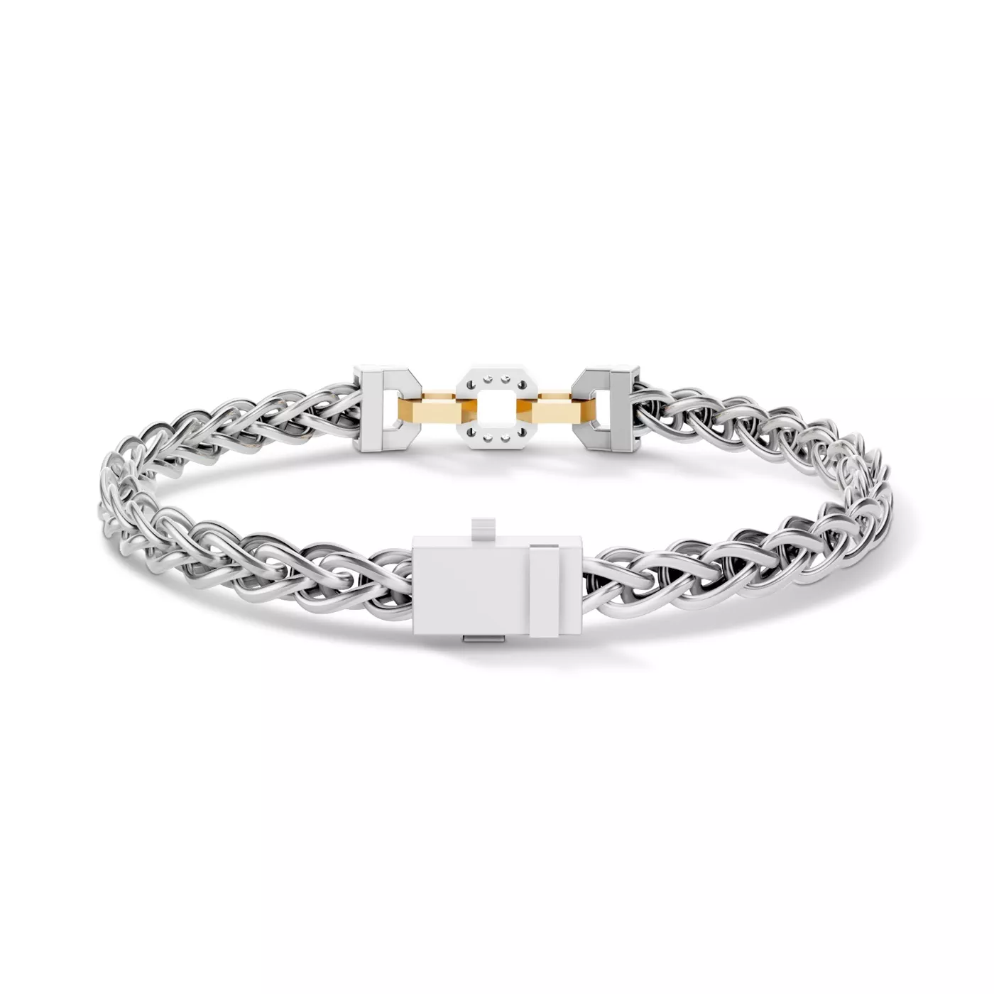 Interlocking Hex Nut Pavé Lab Diamond Bracelet by Off-White