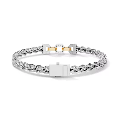 Interlocking Hex Nut Pavé Lab Diamond Bracelet by Off-White
