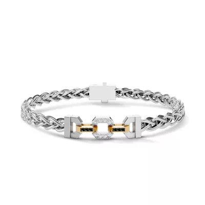Interlocking Hex Nut Pavé Lab Diamond Bracelet by Off-White