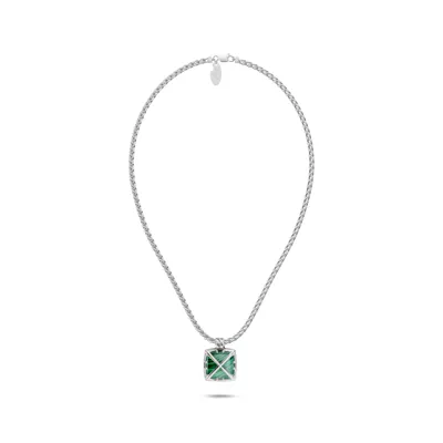 Double Arrow Malachite Necklace by Off-White
