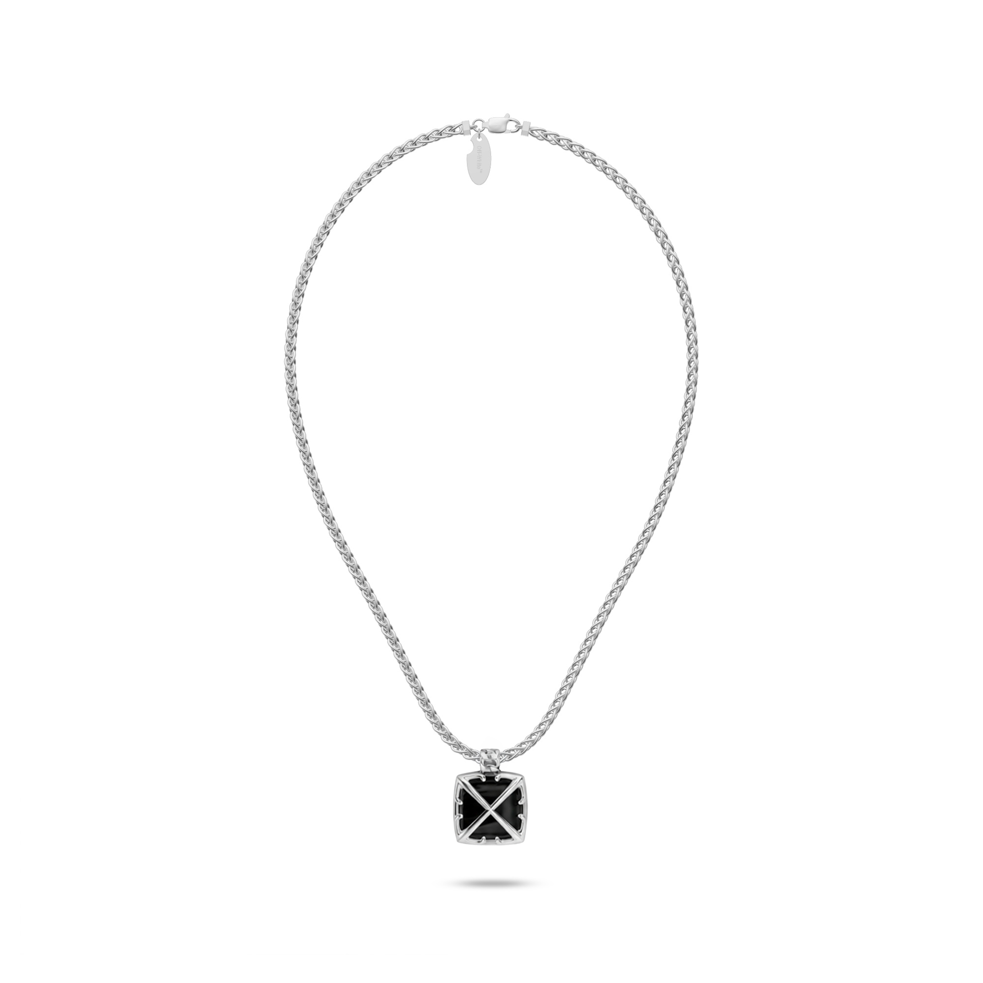Double Arrow Onyx Necklace by Off-White