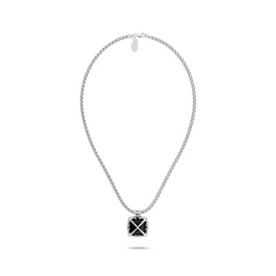 Double Arrow Onyx Necklace by Off-White