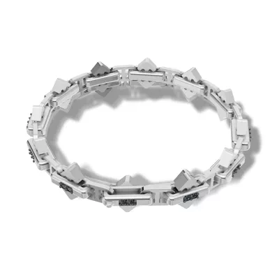 Arrow Link Black Diamond Bracelet by Off-White