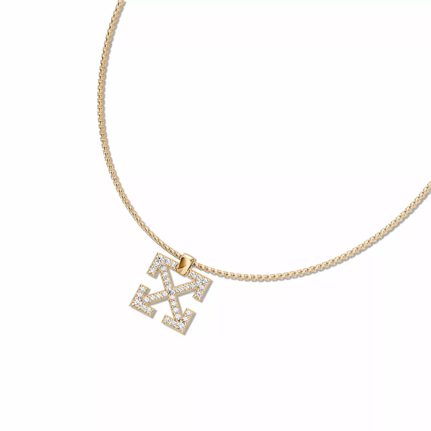 Double Arrow Lab Diamond Necklace by Off-White