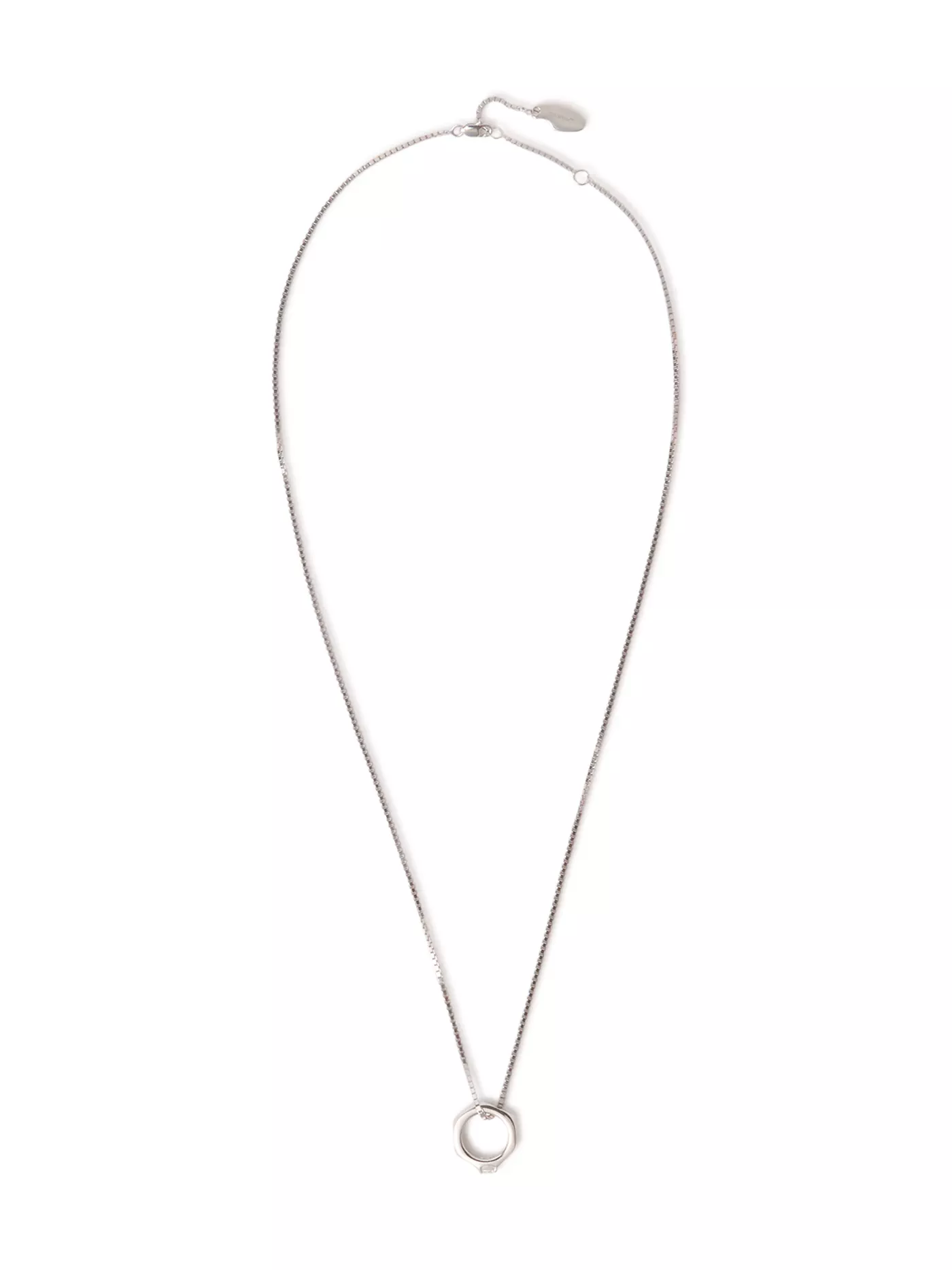 Hex Nut Solitaire Lab Diamond Necklace by Off-White