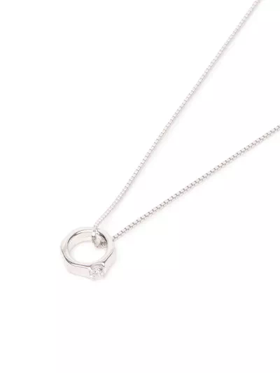 Hex Nut Solitaire Lab Diamond Necklace by Off-White