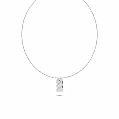 Shadow Stripe Tag Necklace by Off-White