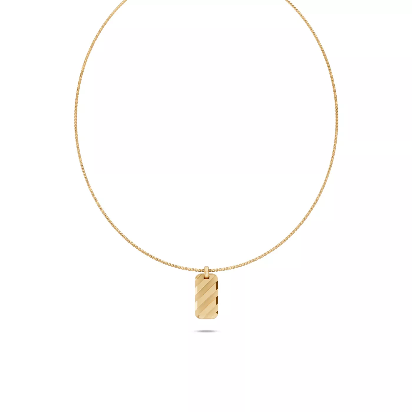 Shadow Stripe Tag Necklace by Off-White