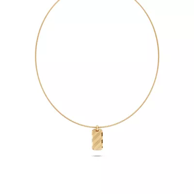 Shadow Stripe Tag Necklace by Off-White