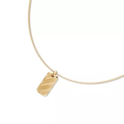 Shadow Stripe Tag Necklace by Off-White