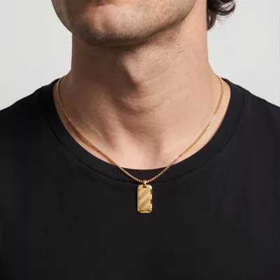 Shadow Stripe Tag Necklace by Off-White