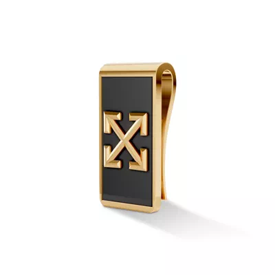 Double Arrow Black Onyx Money Clip by Off-White