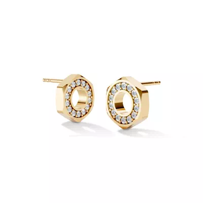Hex Nut Lab Diamond Stud Earrings by Off-White