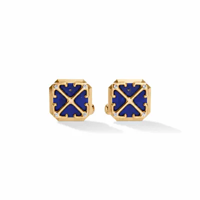 Double Arrow Lapis Cuff Links by Off-White