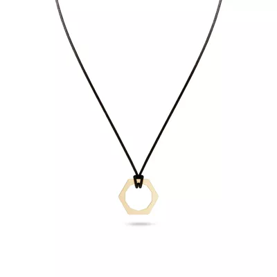Hex Nut Leather Cord Necklace by Off-White