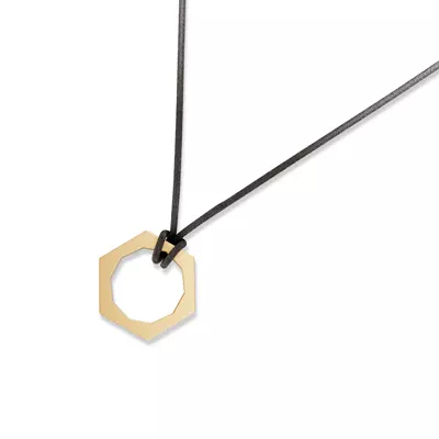 Hex Nut Leather Cord Necklace by Off-White